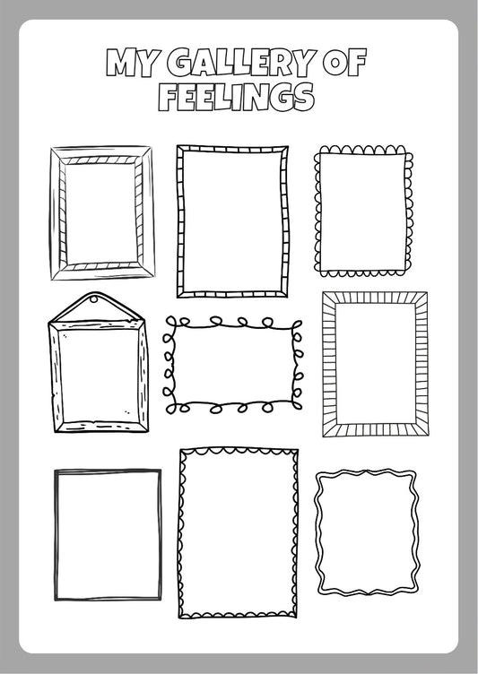 Gallery of feelings - drawing activity