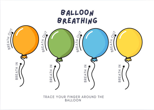 Balloon breathing - breathing exercise